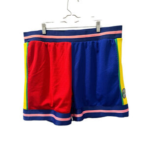 Vintage 90's Cross Colours Hip Hop Nation Athletic Shorts Size XL Color Block